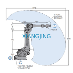 L'axe 6 a utilisé le bras de robot de Yaskawa avec la charge utile de pince pour le robot 180kg industriel