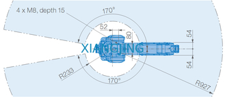 AR900 a utilisé le robot de Yaskawa pour le robot de soudure de bras de la charge utile 927mm des soudeuses 7kg d'arc