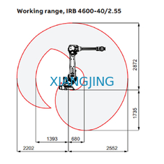 Le robot de bras utilisé 6 par axes pour la soudure IRB 4600 permet plus bras compact de robot industriel de cellules de production