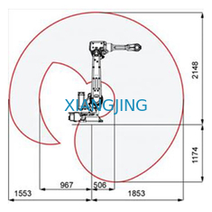Axe industriel de la charge utile 20Kg 6 d'ABB IRB 2600 manipulant le bras de robot utilisé par robot