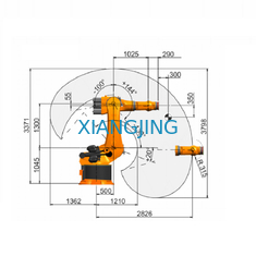 Kr utilisé d'axe du bras 6 de robot industriel de KUKA 360 R2830 pour le robot de Palletizer