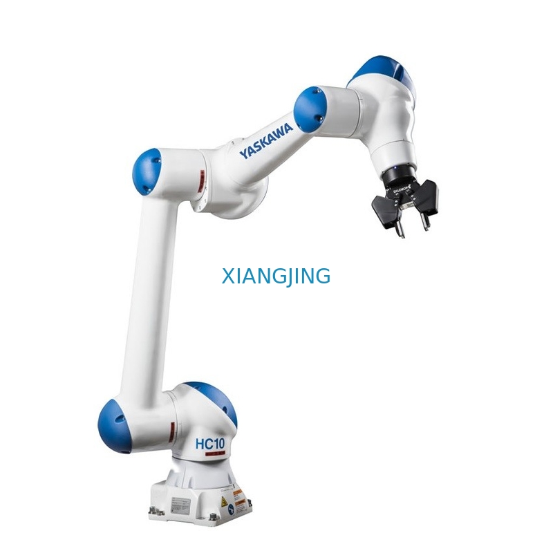 Le robot de collaboration humain de l'axe HC10 6 avec la main a guidé l'enseignement pour l'Assemblée, machine tendant, manipulation matérielle